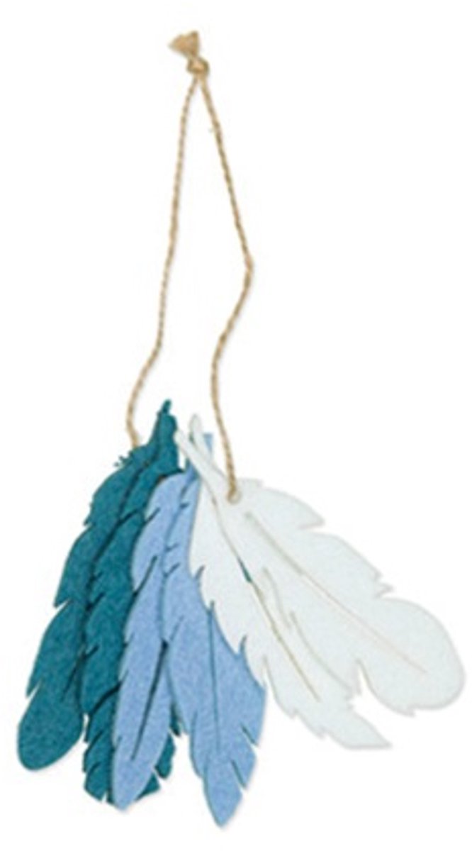 Felt Assortment, Feathers, Dusky Blue