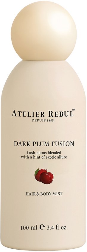 Atelier Rebul Dark Plum Fusion - Hair & Body Mist (100ml) - Warme & Bloemige Geur -Spray voor Huid & Haar