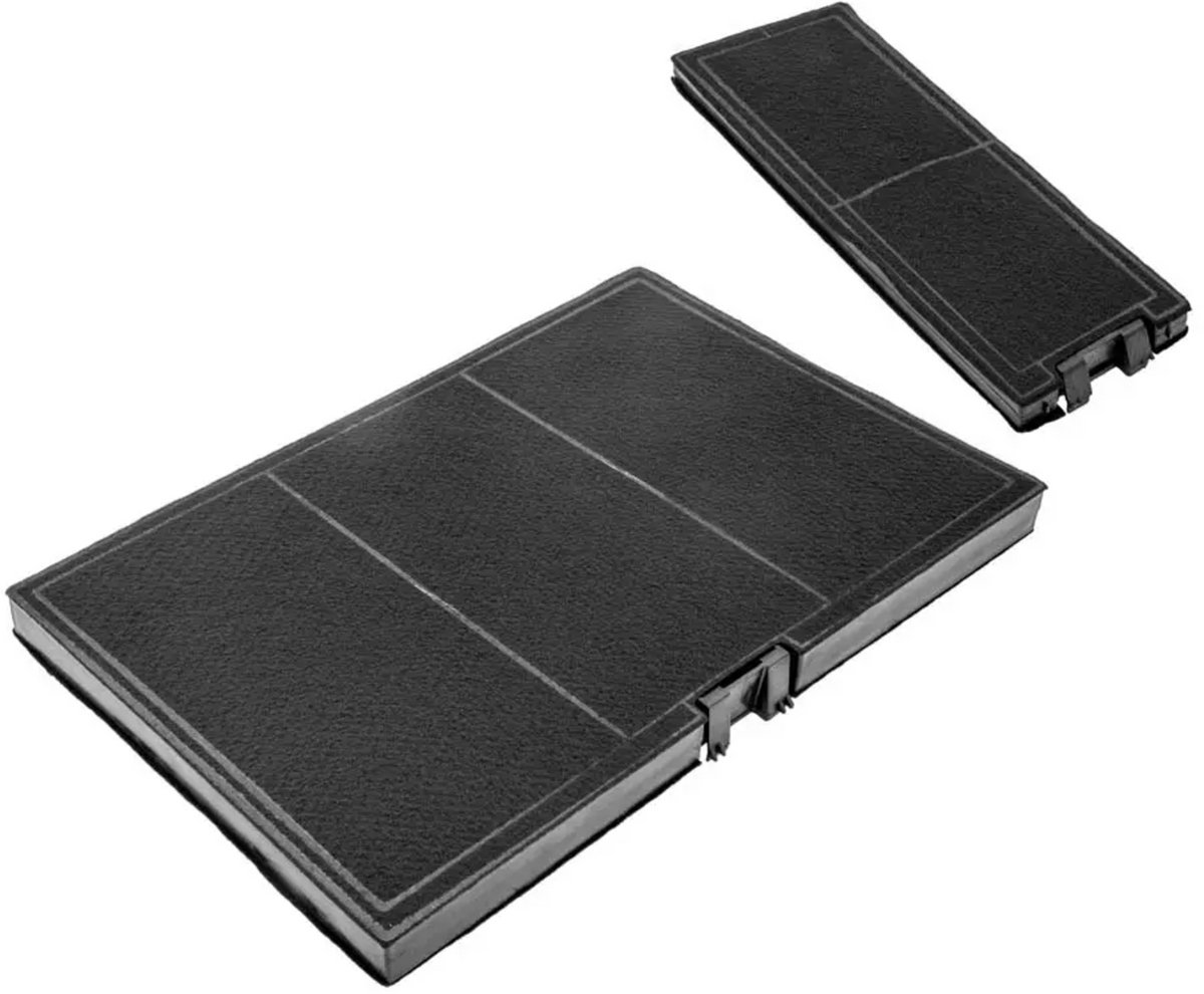 Multaparts® koolstof filter afzuigkap 36,4 x 25 x 2,9 cm (filter 1) & 25,9 x 9 x 2,3 cm (filter 2) | Filtercassettes met actief kool om geurtjes tegen te gaan | Alternatief voor 11018700, LZ10AKA00