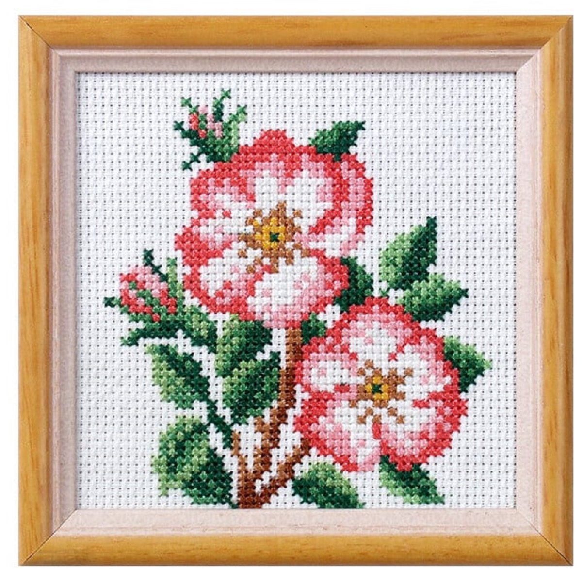 Borduurpakket - Voorgedrukt - Bloemetjes