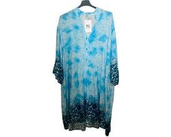 Dames Tuniek Jurk in grote maten onesize 44-54 Lichtblauw