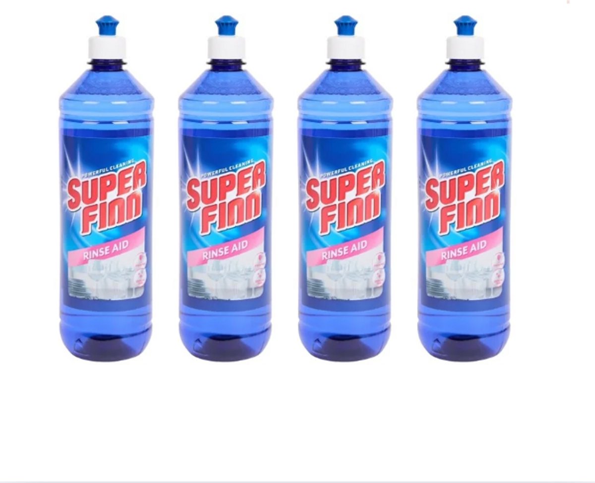 Superfinn glansspoelmiddel 1 liter x4