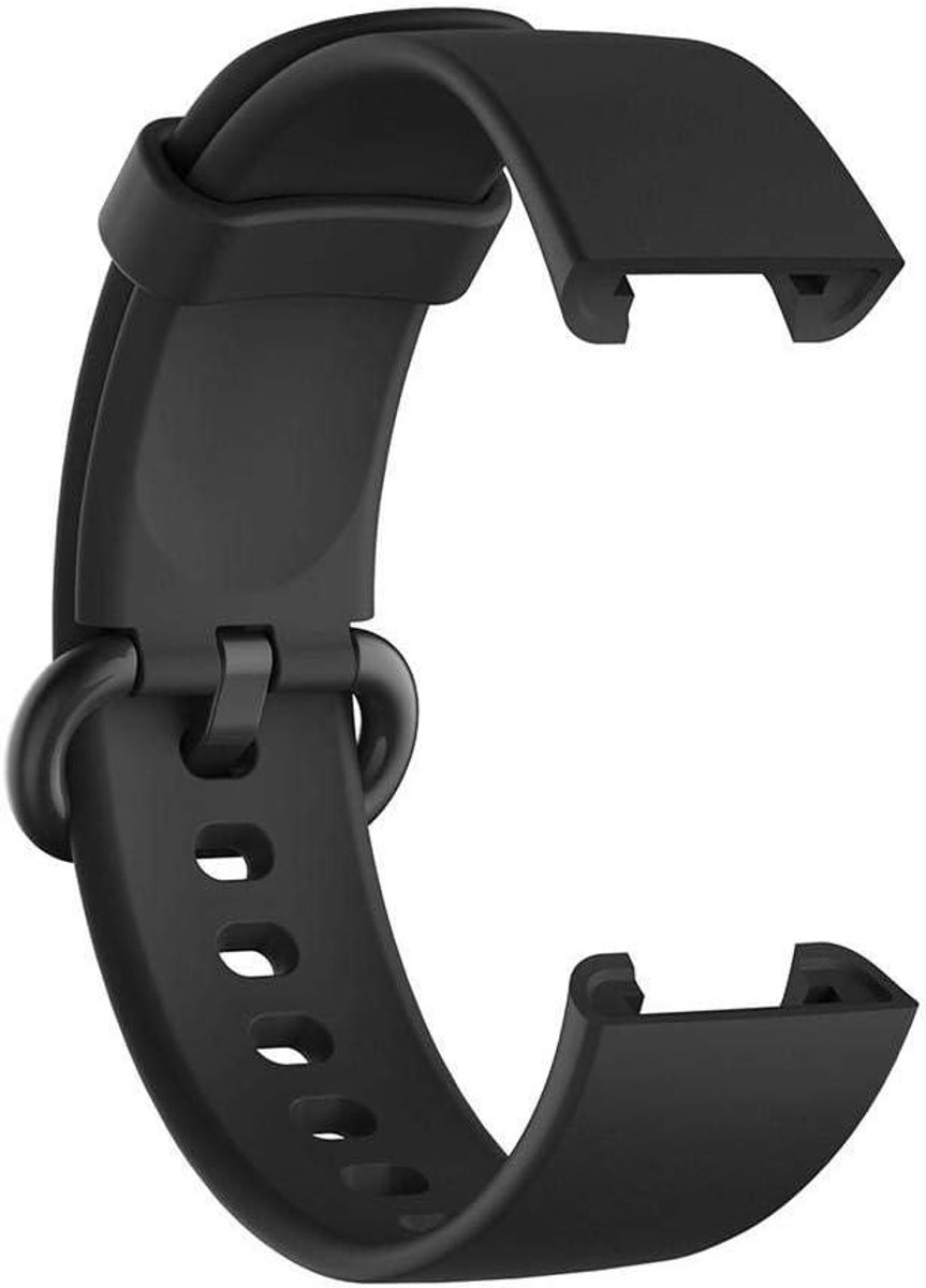 JGS Premium - Enkomy Watch Strap van Silicone Rubber voor Smartwatch Zwart : Xiaomi Mi Watch Lite, horlogeband.