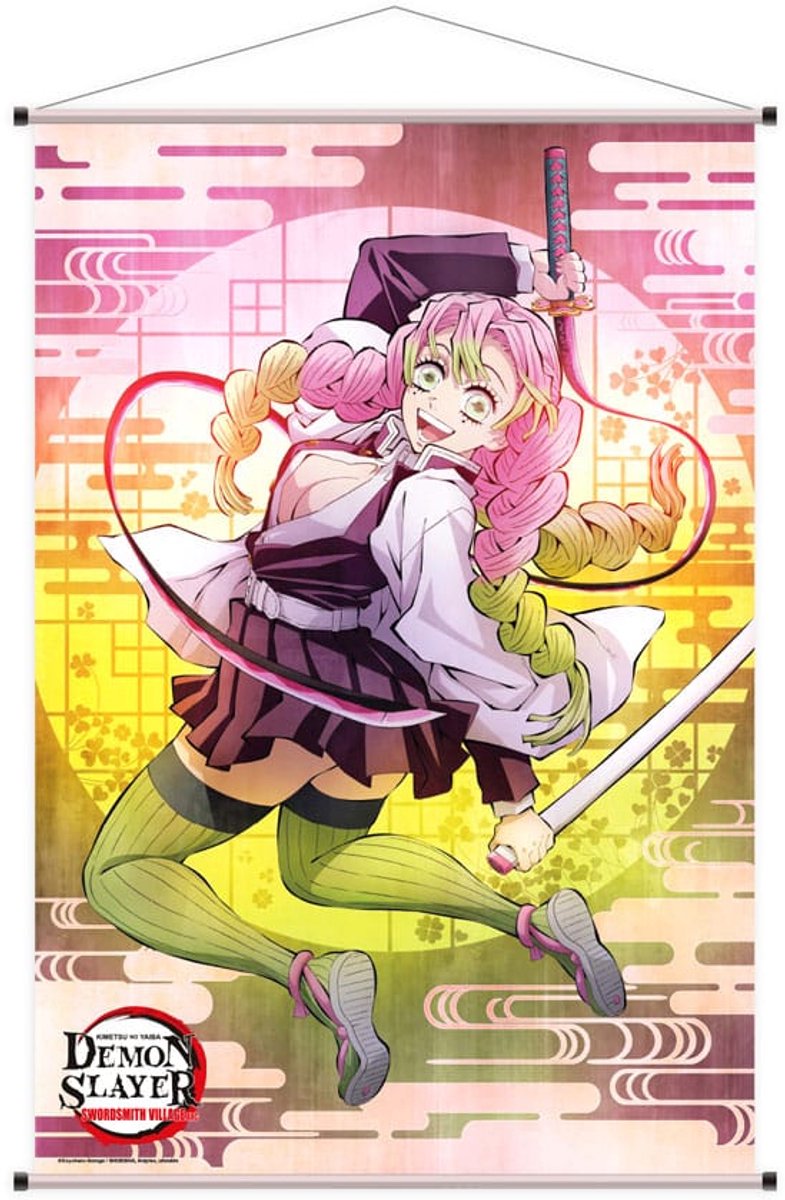 Sakami Merchandise Demon Slayer Wallscroll Mitsuri 60 x 90 cm Poster & Wallscrolls