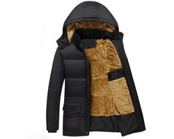 Groothandel Heren Winddichte Pufferjack Met Fleece Hoodie Custom Outdoor Winterjassen Puffer Jack Voor Mannen