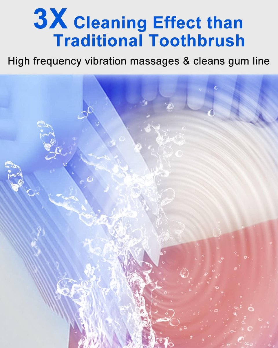 Afbeelding 2 van 2 in 1 Elektrische Tandenborstel + Tanden Bleker - 360 Graden Tandenborstel - Intelligent Whitening Kit Toothbrush - Toothbrush + Whitening Kit - Tanden Bleken - Tandenborstel - Elektrisch - 360° Tandenborstel - Zwart