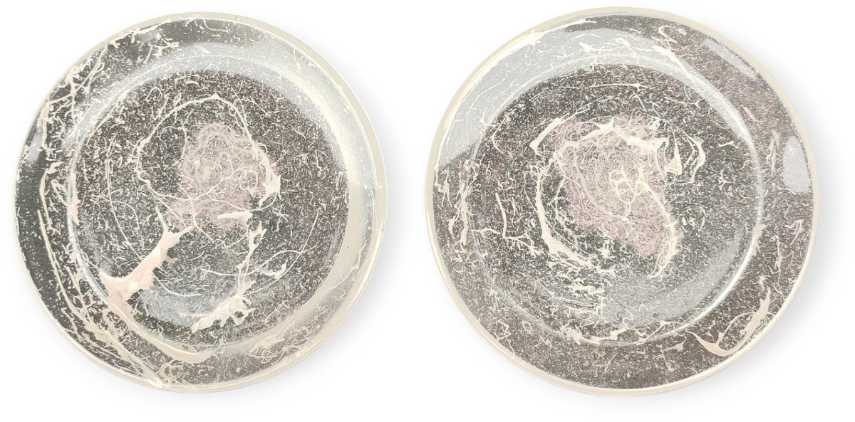 Resin Art JR: Theetip / Amuseschaaltje / Kleine schaaltje / Schaaltje voor een theezakje (set van 2 stuks)