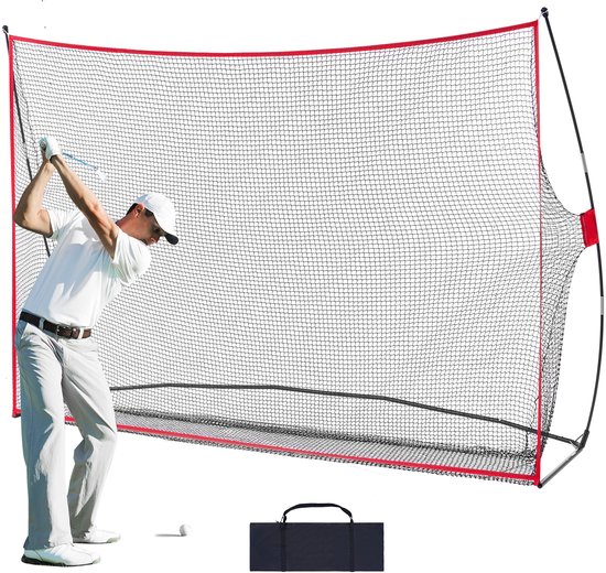 Filet d’entraînement de Golf – Votre premier choix pour l’entraînement au golf. Ce filet mesure 10,8 x 7 pieds et vous offre une expérience de practice personnelle