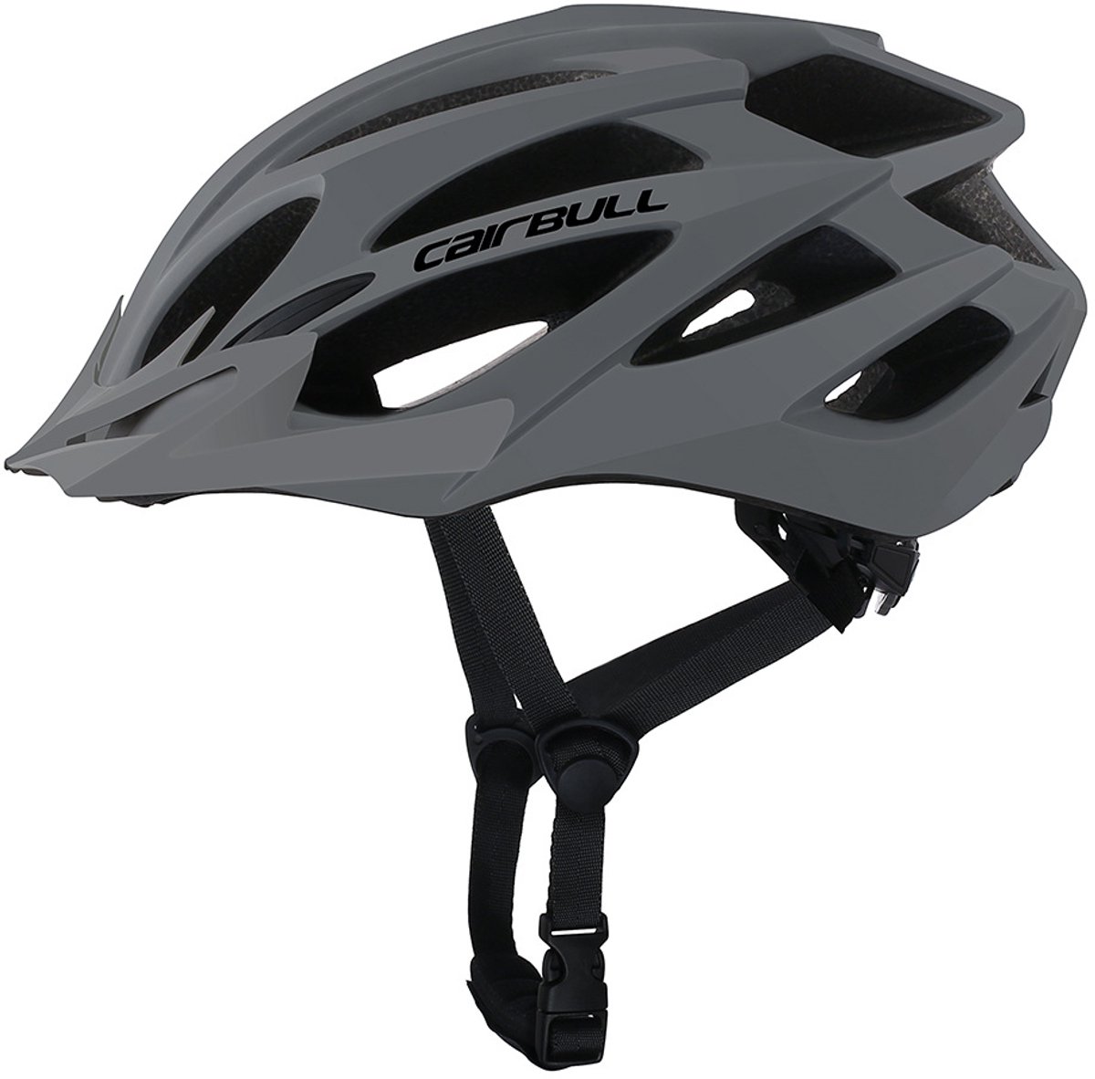 Fietshelm voor volwassenen, lichtgewicht unisex fietshelm, Airflow fietshelm - M/L (54-61 cm)-GRIJS