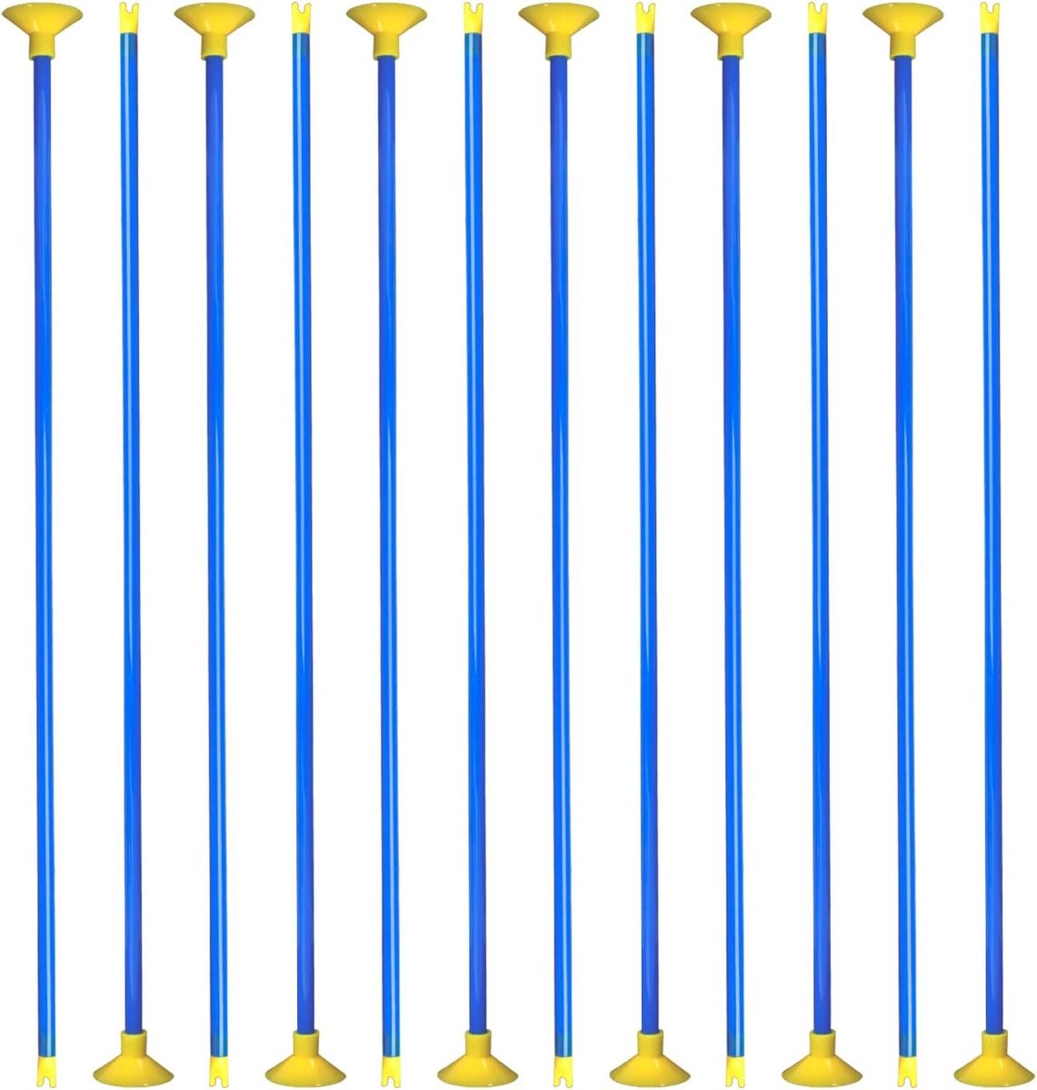 Inovra - Kinder pijl set - 16 stuks vervangende zuignap pijlen voor pijl en boog set voor kinderen - 16,5 inch kinder pijlen met rubberen punt - geschikt voor jongens en meisjes (blauw) . - Dartbord