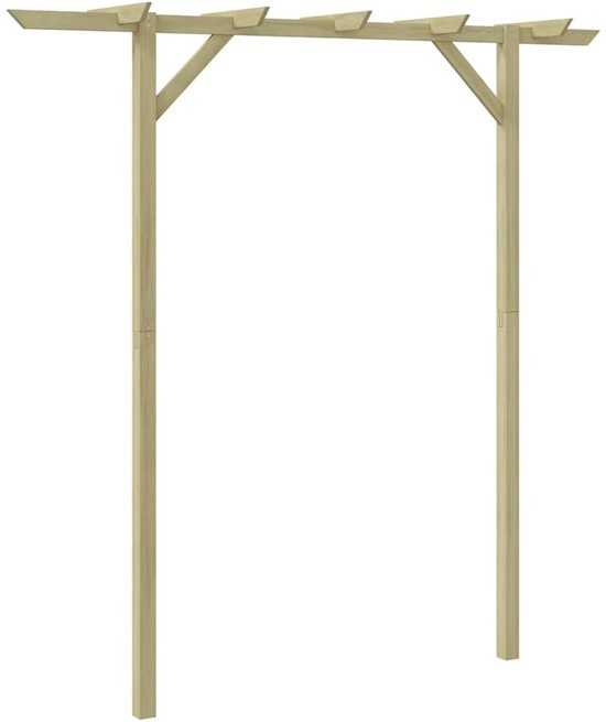 vidaXL - Pergola - 205x40x203 - cm - hout