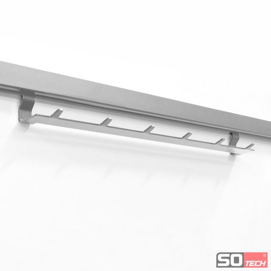 Porte-couverts pour lave-vaisselle SOTECH style Linero, aspect inox 501 x 150 x 271 mm à accrocher