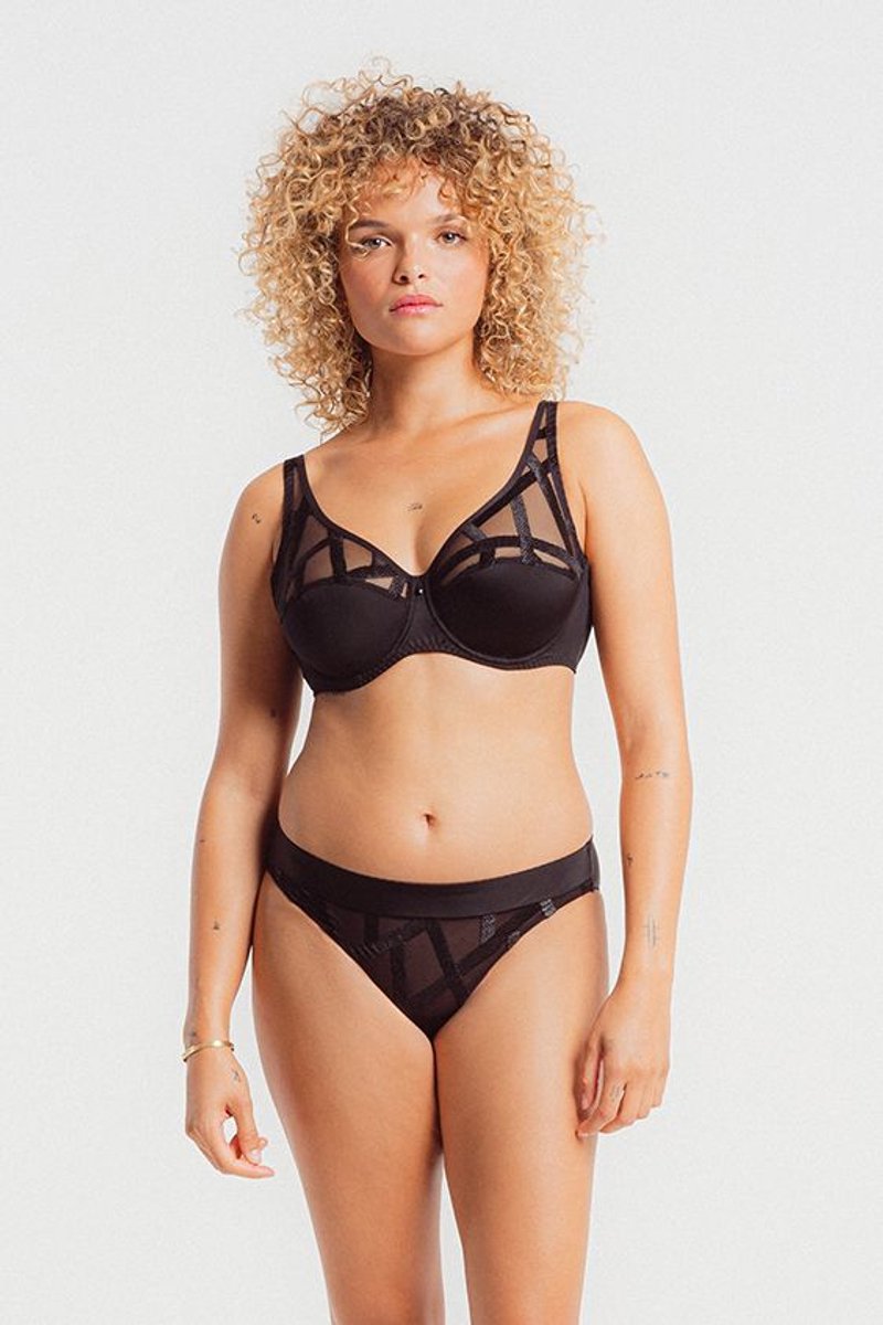 Louisa Bracq Serie Beugel Bh 47101 471 NOIR - maat EU 90C / FR Zwart