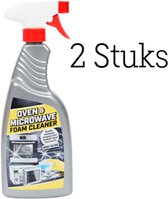 2 x Oven- en magnetronreiniger - Verwijdert gemakkelijk vet- en etensresten uit je oven of magnetron - 750ml