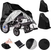 Rolstoelhoes-Elektrische rolstoelhoes-Rolstoelhoes voor opslag-Robuuste waterdichte stofdichte hoes voor rolstoel-Scootmobiel-oorkomt rege-Wind-Stof-Zon en uv-stralin-Voor binnen en buiten-100*75*100cm