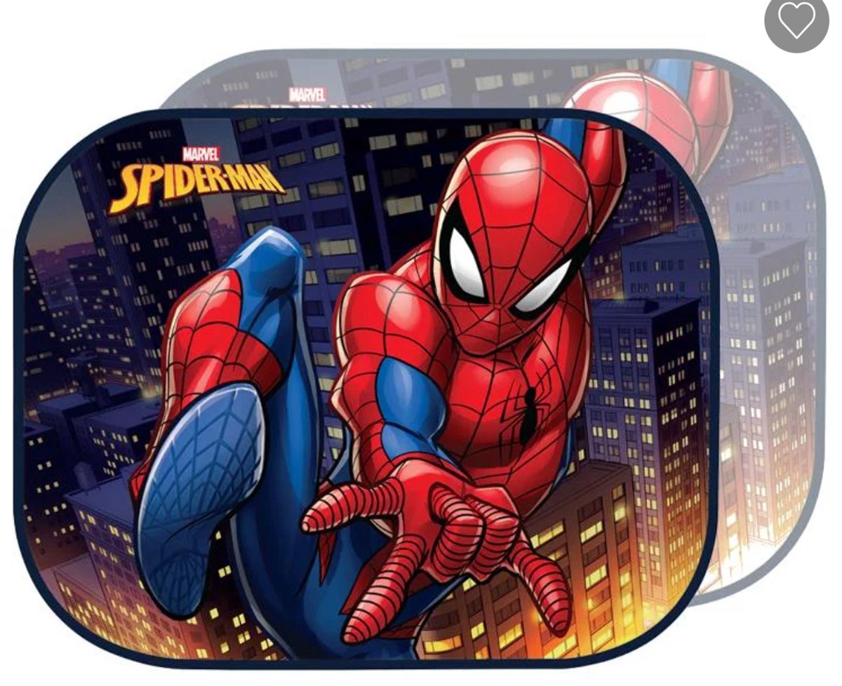 Spiderman auto zonnescherm 2 stuks