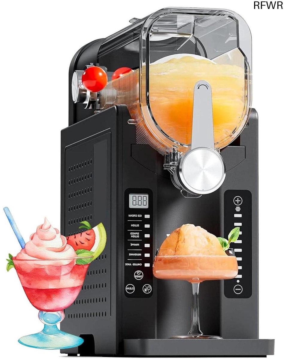 RFWR® Zelfreinigende slushmachine voor het maken van bevroren dranken met 6 programma's