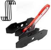 Outil de compression d'étrier de frein - Outil de presse à cliquet automatique pour écarteur de piston d'étrier de frein avec 2 plaques en acier, compresseur de piston réglable à 360°, kit d'outils essentiel pour la réparation des freins de voiture