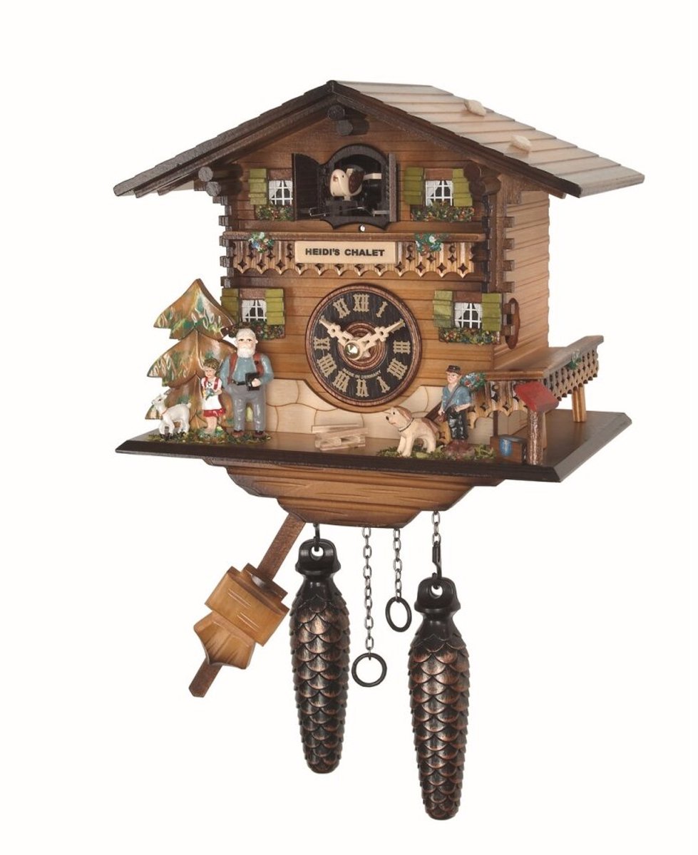 Engstler 4223 - Koekoeksklok - 1-daags kettinguurwerk - Notenhout - 20 cm Bruin