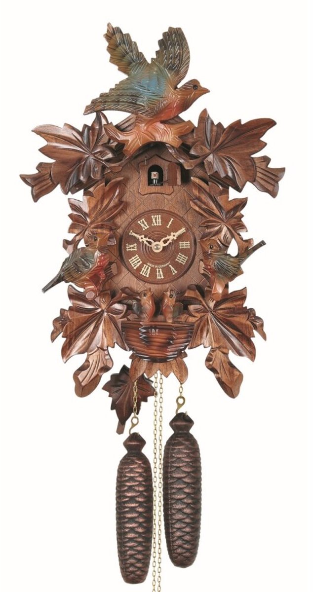 Engstler - 640/2/8 - Koekoeksklok - 8-daags kettinguurwerk - Notenhout - 43 cm