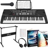 Bol.com Finesse Keyboard Piano - Statief & Accessoires - 61 Keys - Digitale Piano - Elektrische Piano - Kind aanbieding