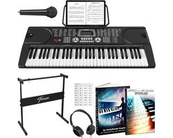 Finesse Keyboard Piano - Statief & Accessoires - 61 Keys - Digitale Piano - Elektrische Piano - Kind
