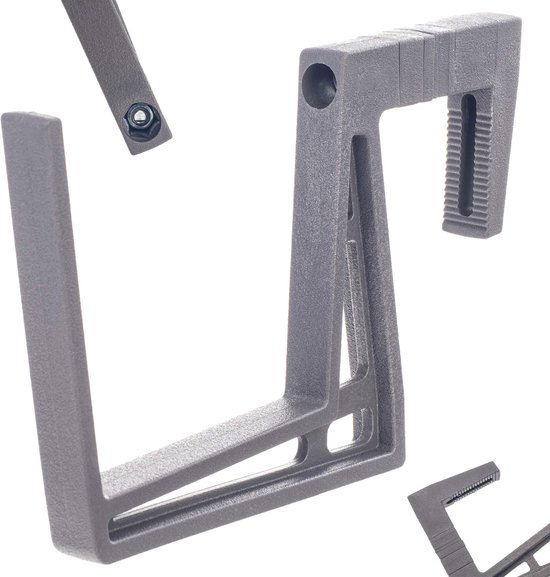 KADAX Support De Pot De Fleurs Pour Balustrade - Jardinière Balcon Terrasse Intérieur Extérieur - Noir