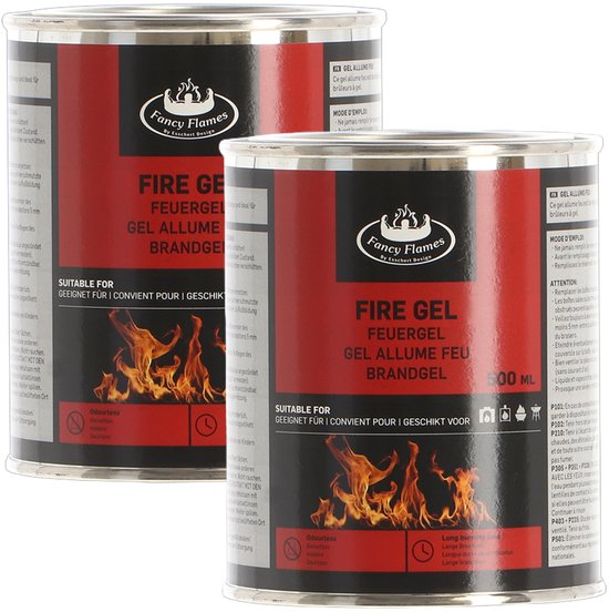 Brandgel 3 x 1 liter flessen voor gelhaarden, ethanolhaarden, wandhaarden, vloerhaarden