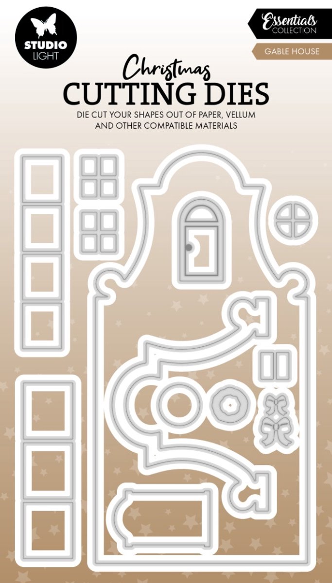 Cutting die gable house - Essentials nr. 1022