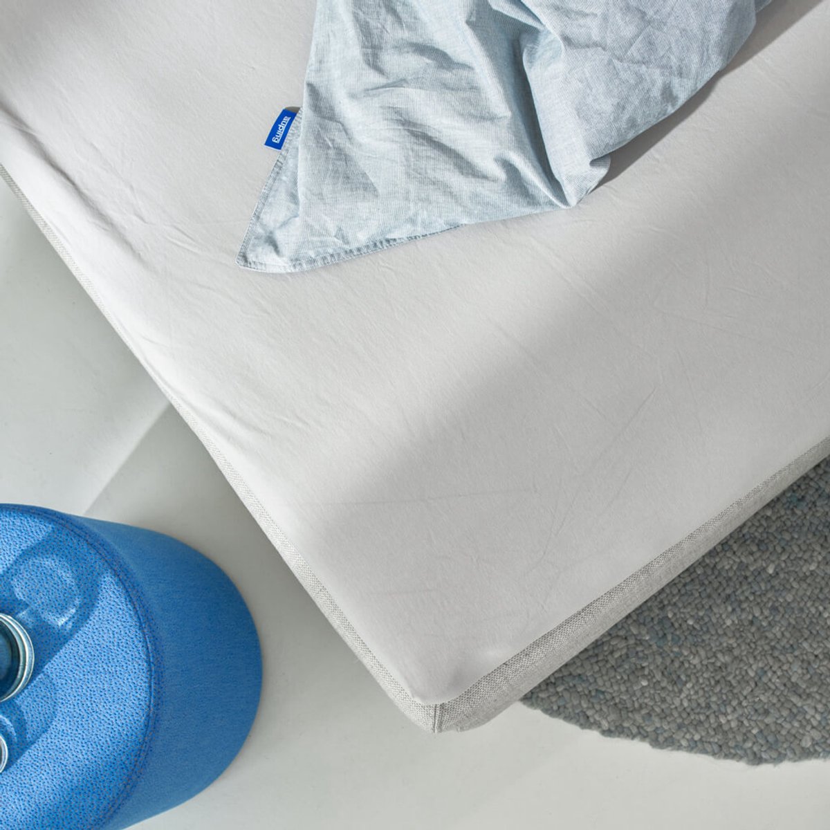 Auping Jersey 190 hoeslaken voor topper - 140/160 x 200/210/220 cm - Taupe - Biologisch katoen