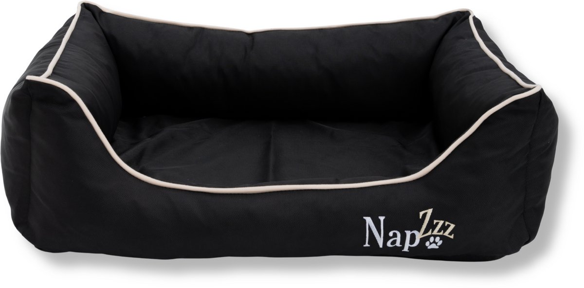 Napzzz hondenmand waterproof divan zwart S: 80 x 60 cm