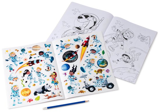 De kleine astronauten kleurboek