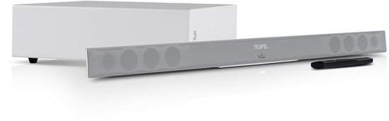 Teufel CINEBAR 11 voor Dolby Atmos "4.1-Set" - Soundbar met draadloze subwoofer & rearspeakers - Bluetooth met aptX - Virtuele surround sound - wit van Teufel — afbeelding 2