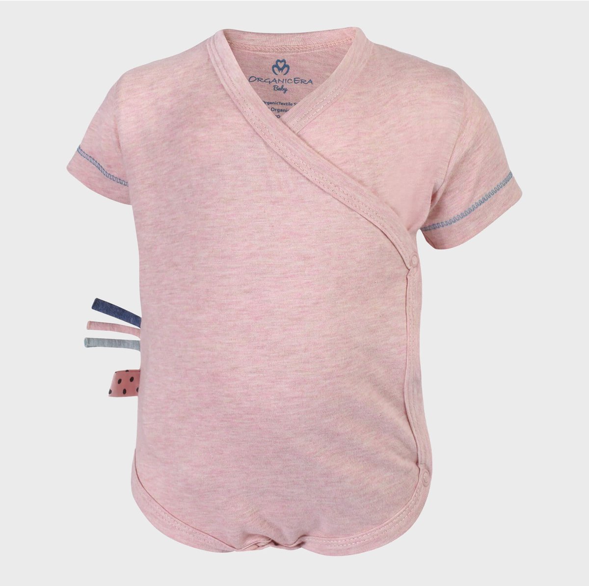Kimonolichaam met korte mouwen OrganicEra Biologische Baby S/S Kimonobody