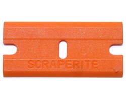 D-CON PLASTIC GLAS SCHRAPER MESJES ORANJE 100 STUKS