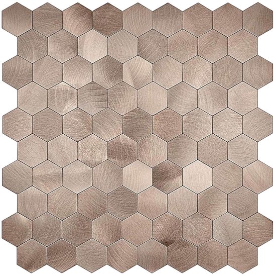 WoStick 10-delige tegelsticker keuken achterwand zelfklevende tegels Metro 3d keuken badkamer (30,5 x 30,5 cm