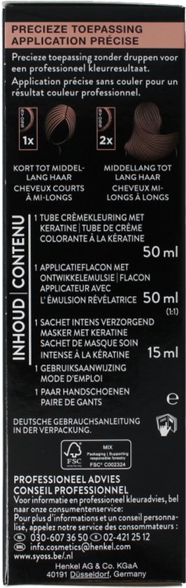 Illustraties en tekst op de verpakking die de precieze toepassing, inhoud en gebruiksaanwijzing tonen.