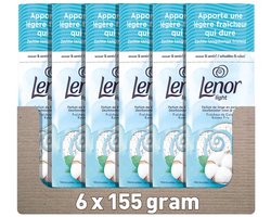 Lenor Light Geurbooster Katoen Fris - 6 x 155 gram - Wasparfum