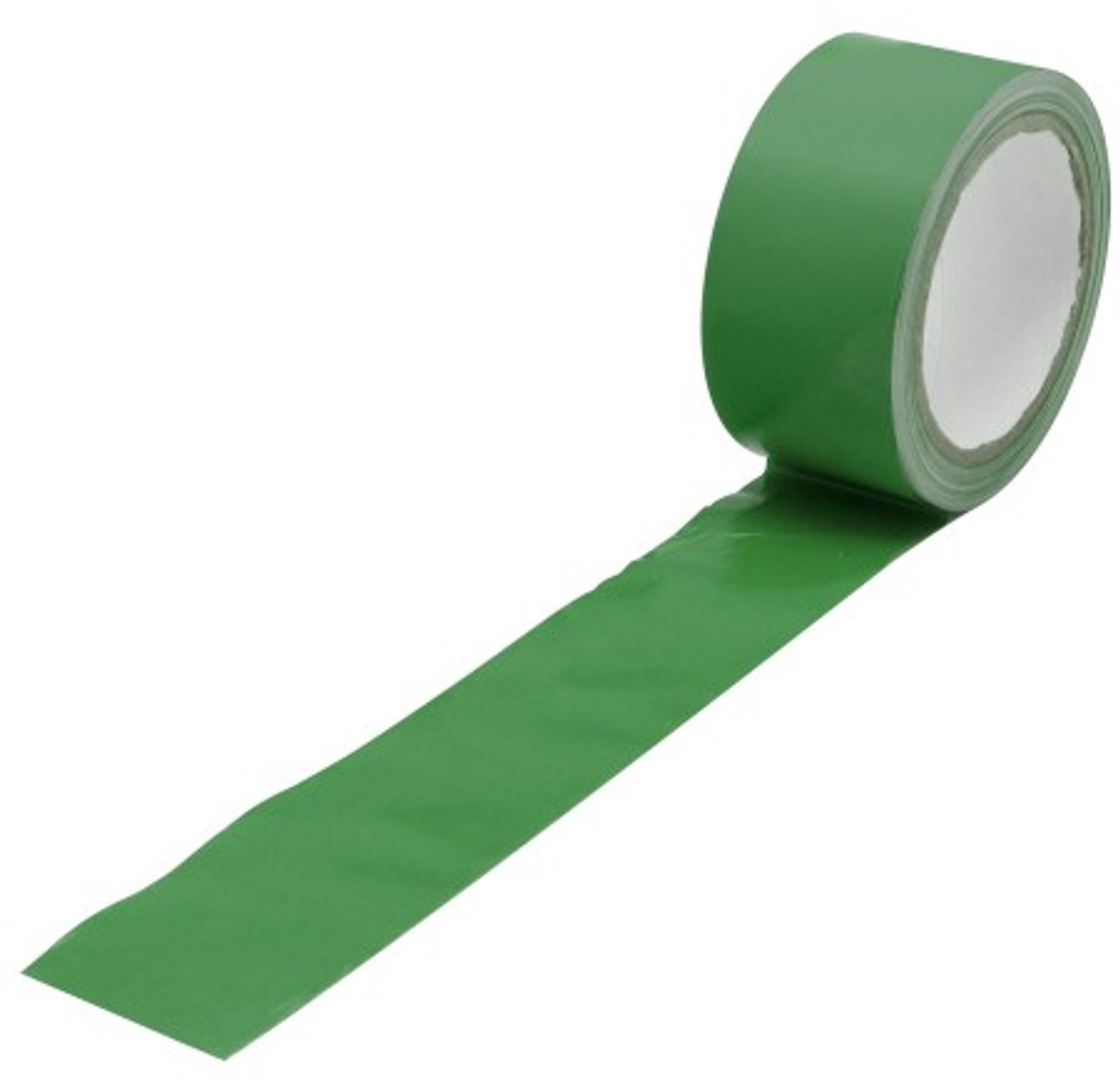 Waarschuwings tape groen 33 meter – Zelfklevende markeringstape voor obstakels en gevaarlijke oppervlakken