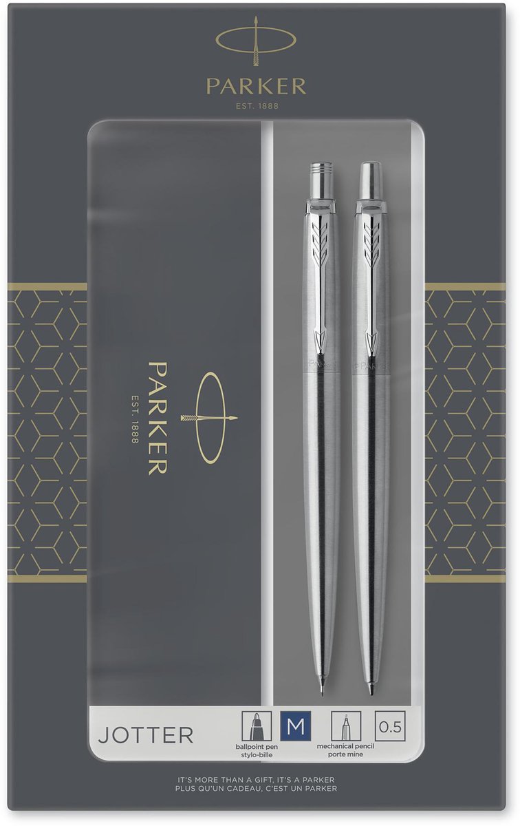 Parker IM Duo Pen-geschenkset | Vulpen, Balpen & Etui | Medium Tip