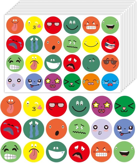 500 Stickers Smiley Op Een Rol - 2,5cm - Stickers Smiley - Label Smiley Beloningsstickers Stickers Kinderen Sluitsticker Sluitzegel Blij Geel Ixen 500 Stickers Smiley Op Een Rol - 2,5cm - Stickers Smiley - Label Smiley Beloningsstickers Stickers Kinderen Sluitsticker Sluitzegel Blij Geel Ixen