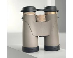 10x42 Krachtige HD Verrekijker voor Volwassenen – Professionele Outdoor Telescoop voor Jacht, Vogels Kijken, Wandelen & Kamperen – Waterbestendig en Compact –Khaki
