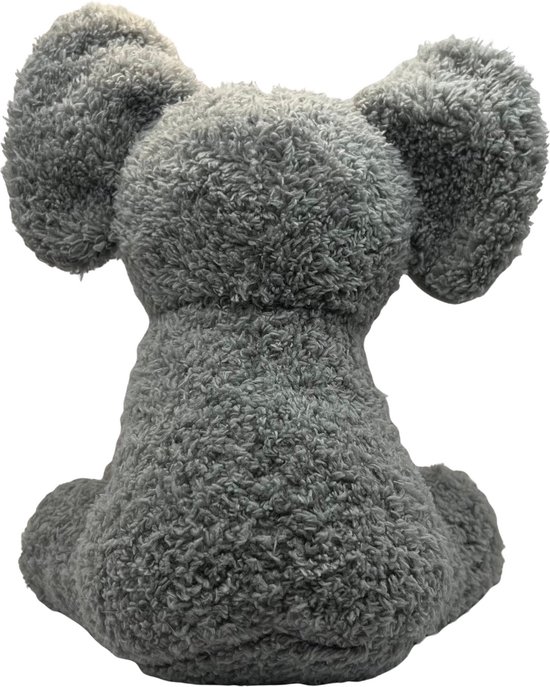 Fluffica - Fluffy Olifant Knuffel - Grijze Knuffelvriend - Zachte Pluche - Lief Design - Knuffeldier voor Kinderen - 16cm - Perfect Cadeau van Merkloos — afbeelding 3