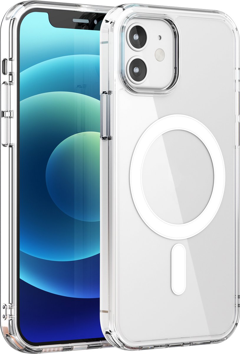 My Case Transparant Hoesje – Geschikt voor iPhone 12 /12 Pro- Geschikt voor MagSafe – Slank, Sterk en Shock proof