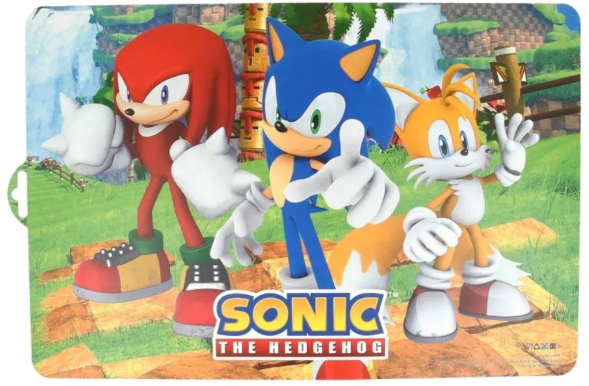 Sonic the Hedgehog placemat 43x28cm multicolor 2 stuks