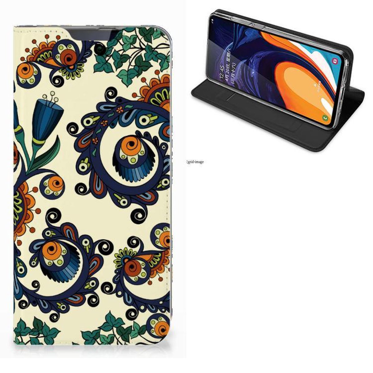 Telefoon Hoesje Samsung Galaxy A60 Barok Flower