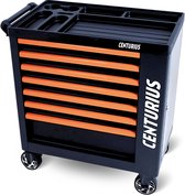 Gereedschapswagen Gevuld – 255-Delig – 7 Lades – Incl. Gratis Complete Schroevendraaierset – Afsluitbaar / Met Slot | Centurius