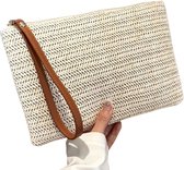 Boho Handtasje Dames – Gevlochten Handtas – Zomer Accessoire met Rits – Compact voor Telefoon & Essentials – Perfect voor Strand, School, Festivals & Dagelijks Gebruik – Ideaal voor Telefoon en Portemonnee
