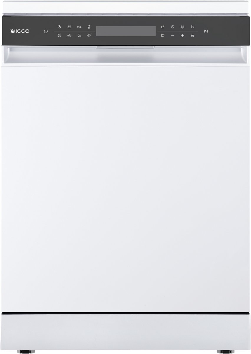 Wiggo WD-F6148B(W) - Vrijstaande Vaatwasser - 60cm - 14 Couverts - 6 wasprogramma's - Energielabel B - 5 jaar garantie - Wit