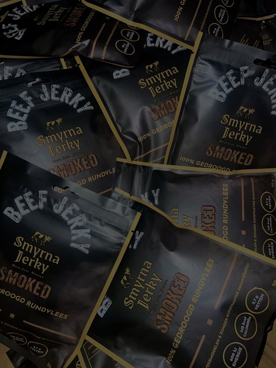 Beef Jerky Smoked BBQ – 100% Rundvlees – 3 x 50g